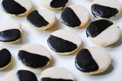 8 Mini Black & White Cookies