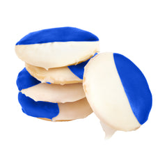 8 Mini Blue & White Cookies